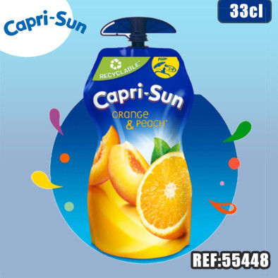 CAPRI-SUN ORANGE PECHE 33CL dont taxe sucre 0.0723€ht