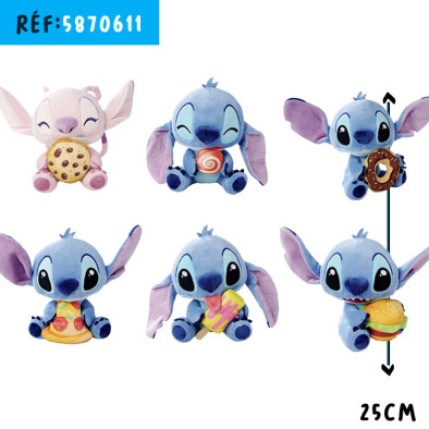 STITCH FOODIES 25CM assortis