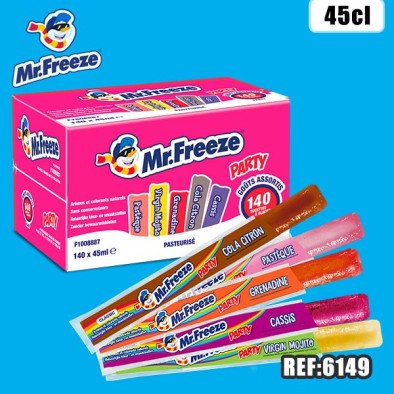 MR FREEZE PARTY 45ml x140tubes dont taxe sucre 2.24€ht 