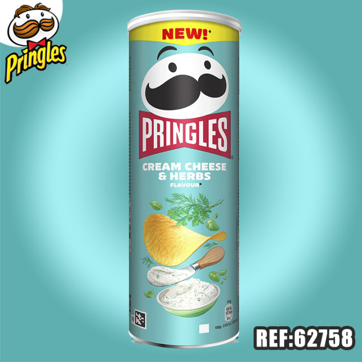 PRINGLES 165G CREAM CHEESE & HERBS
