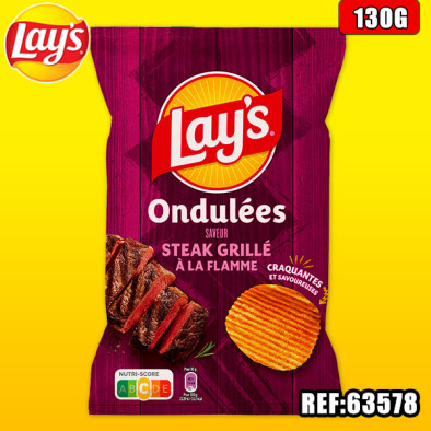 LAYS ONDULEES BBQ STEACK 120G