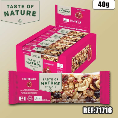 TASTE OF NATURE BARRE POMEGRANATE 40G