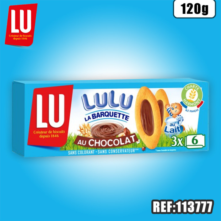 LULU BARQUETTE CHOCOLAT 120 G