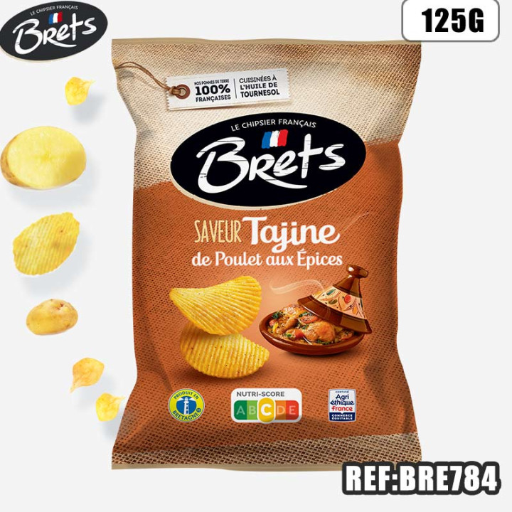 BRET'S CHIPS TAJINE POULET 125G