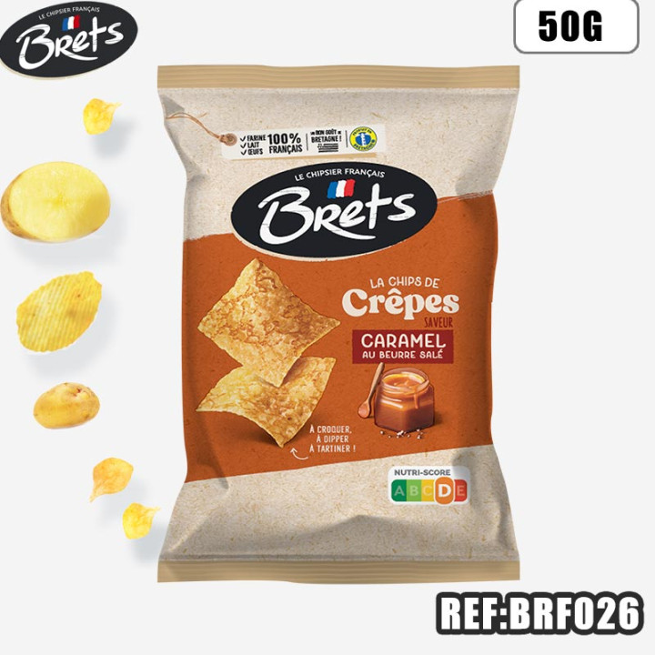 BRET'S CREPES CARAMEL BEURRE SALE 50G
