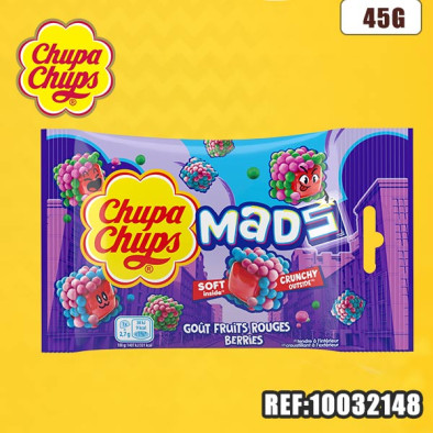 CHUPA CHUPS MADS FRUITS ROUGES 45G