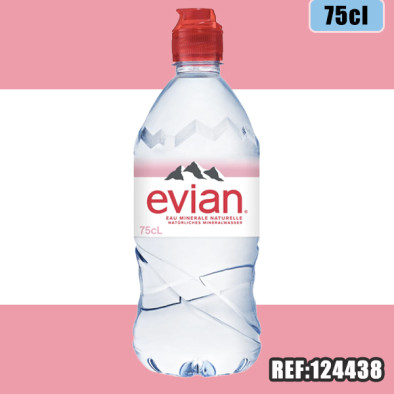 EVIAN 75CL BOUCHON SPORT