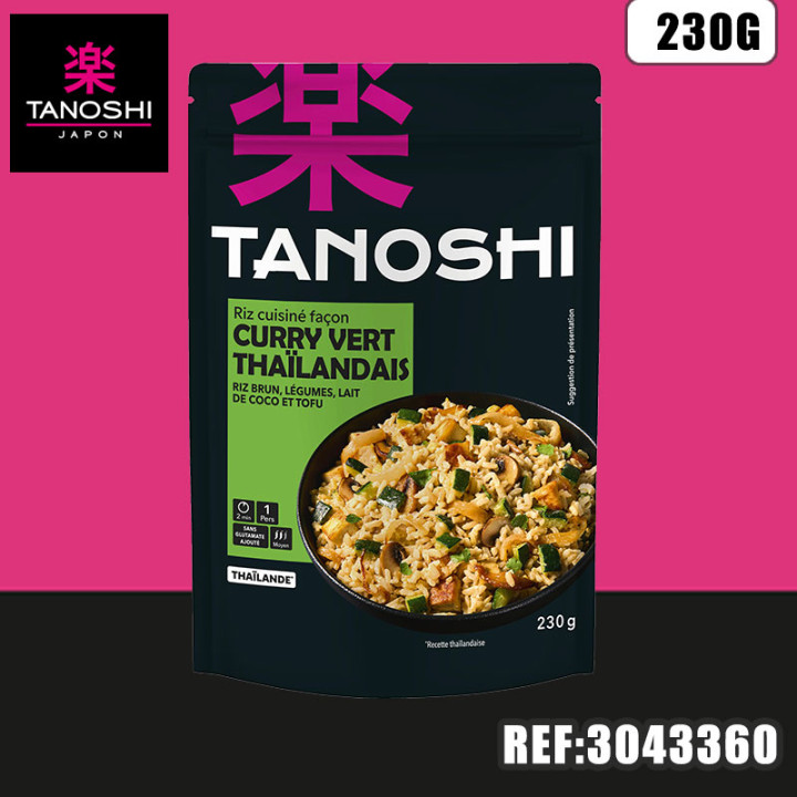 TANOSHI - CURRY VERT DOYPACK 230G