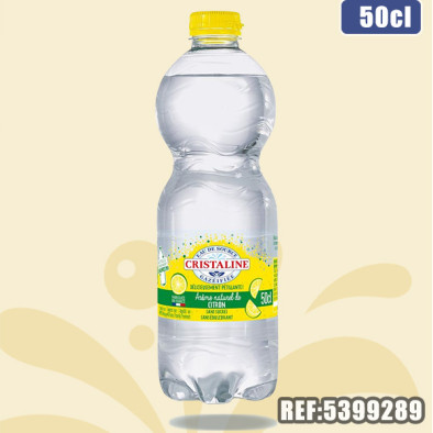 CRISTALINE GAZEIFIEE ARO CITRON 50CL dont taxe 0.0027€ht