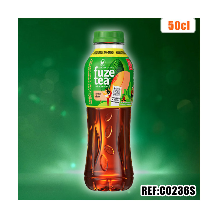 FUZETEA PECHE INTENSE 50CL dont taxe sucre 0,0185€ht