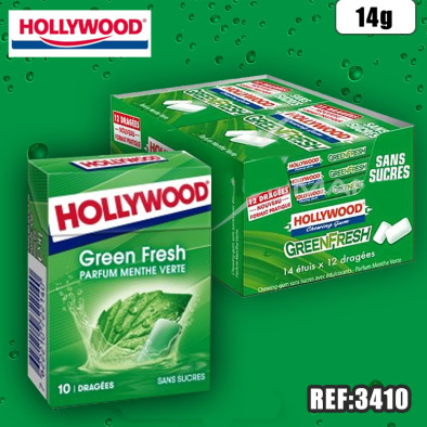 HOLLYWOOD DRAGEES GREEN FRESH SS 14 G