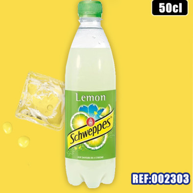 SCHWEPPES LEMON 50cl PET dont taxe sucre 0.1396€ht