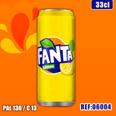FANTA CITRON 33cl SLIM dont taxe sucre 0.0724€ht