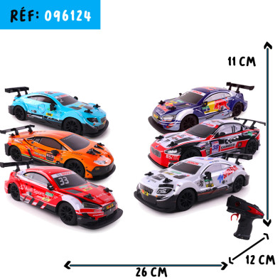 VOITURE 1/24 e PLASTIQUE RADIO COMMANDE +eco partcipation***