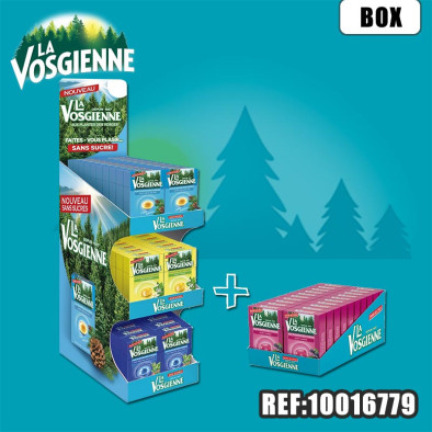 VOSGIENNE BOX  4 PARFUMS CITRON EUCA PIN CASSIS X80 UVC