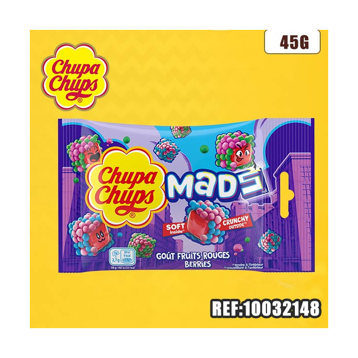 CHUPA CHUPS MADS FRUITS ROUGES 45G