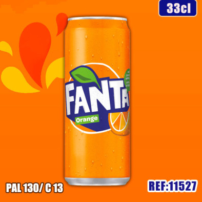 FANTA ORANGE 33cl SLIM dont taxe sucre 0.0724€ht