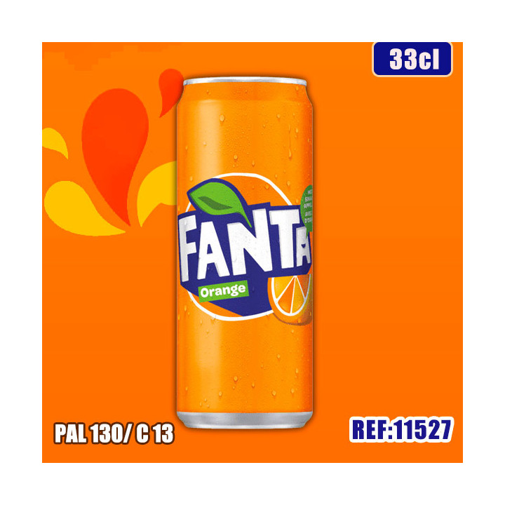 FANTA ORANGE 33cl SLIM dont taxe sucre 0.0724€ht