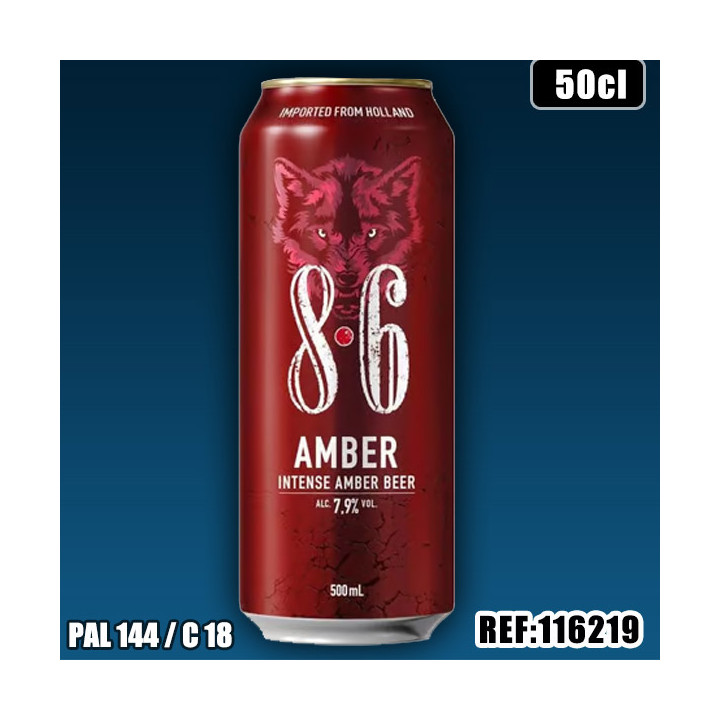 86 AMBER 7.9% 50cl Canette