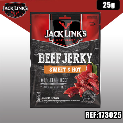 BEEF JERKY 25 G SWEET & HOT