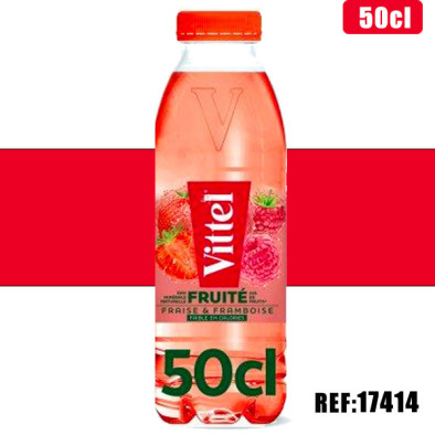 VITTEL FRUITE FRAISE FRAMBOISE 50cl PET dont taxe sucre 0.02€