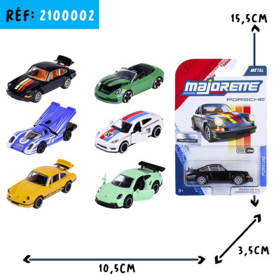 MAJORETTE  PORSCHE assortis 
