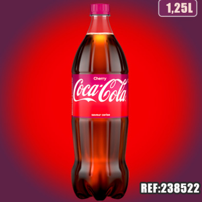 COCA COLA CHERRY 1.25L PET dont taxe sucre 0.4522€ht