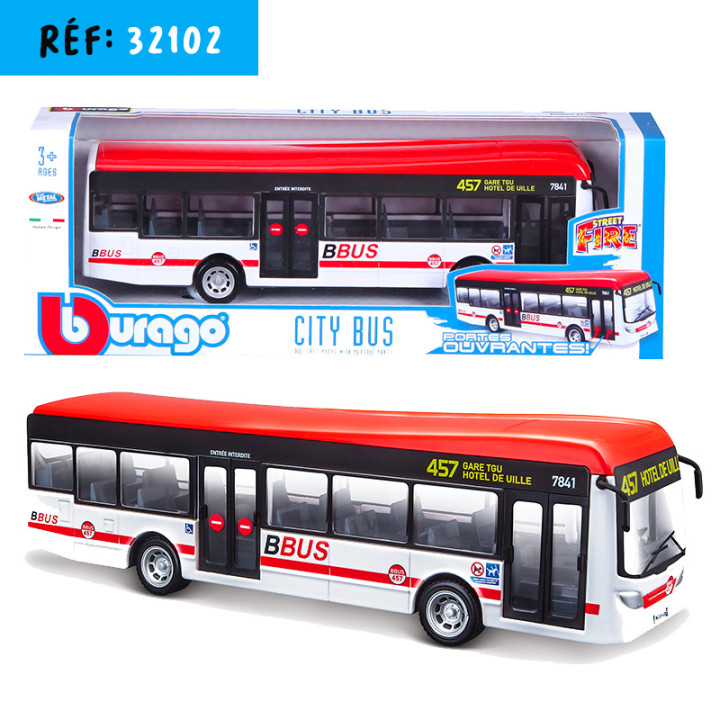 BURAGO BOX B CITY BUS 19CM***