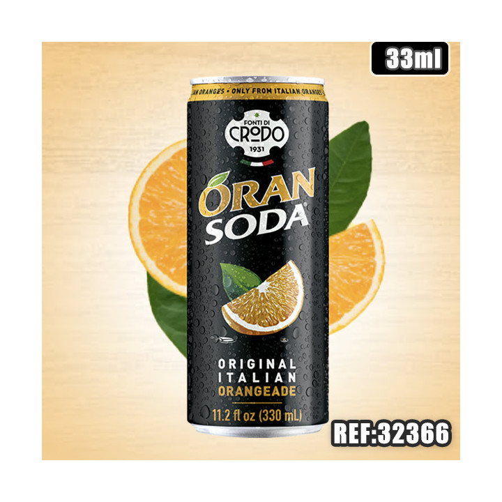 CRODO ORANSODA 33cl dont taxe sucre 0.1356€ht