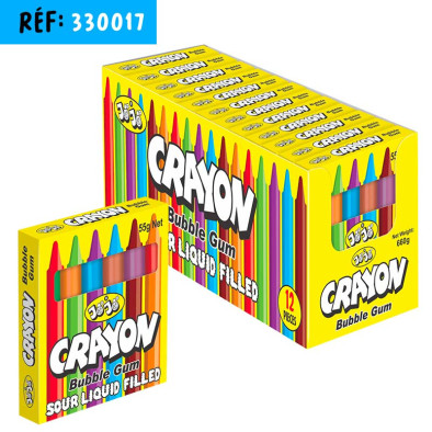 CRAYONS BUBBLE GUM 55G