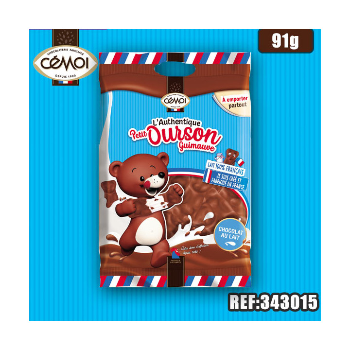 CEMOI OURSON GUIMAUVE CHOCOLAT LAIT 91G