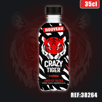 CRAZY TIGER REGULAR 35CL dont taxe sucre 0.0282€ht