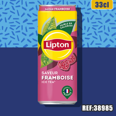 LIPTON FRAMBOISE 33CL SLIM dont taxe sucre 0.0152€ht 