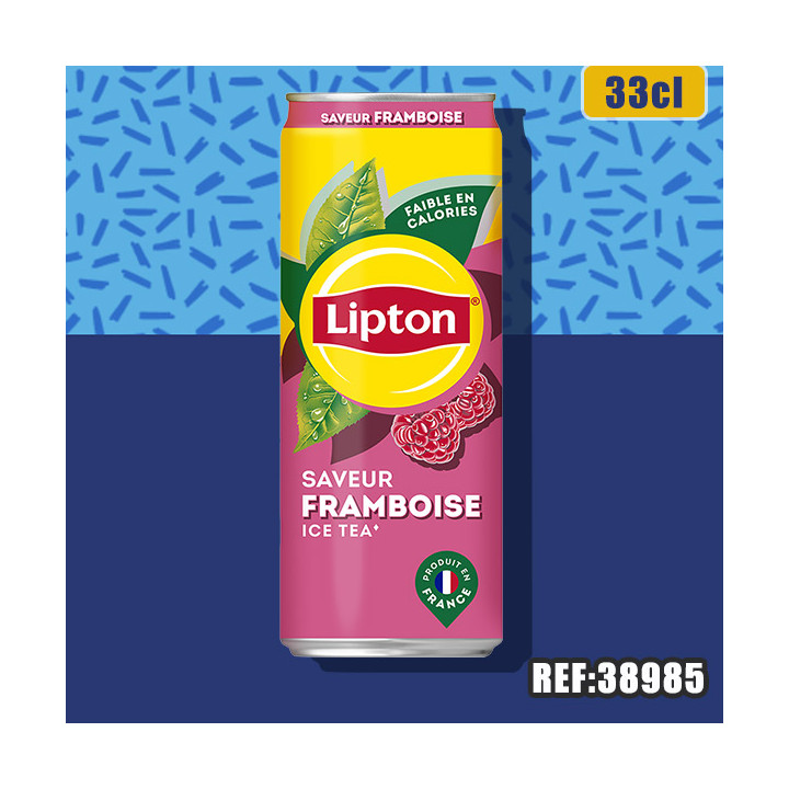 LIPTON FRAMBOISE 33CL SLIM dont taxe sucre 0.0152€ht 