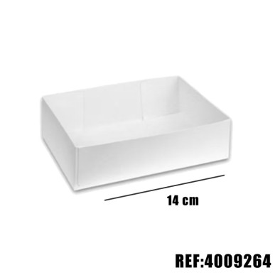 CAISSE PATISSIERE BLANCHE 14CM pqt 100