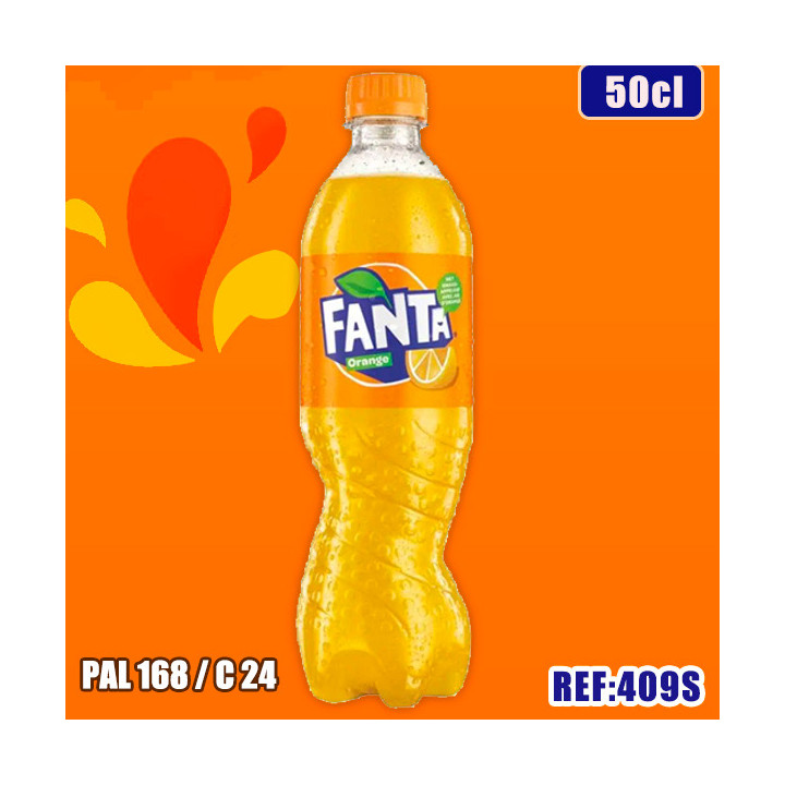 FANTA ORANGE 50CL PET dont taxe sucre 0.1096€ht