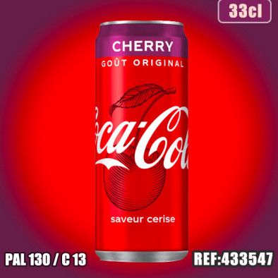 COCA COLA CHERRY 33CL SLIM dont taxe sucre 0.1194€ht