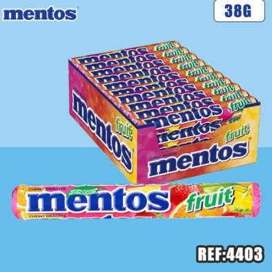 MENTOS ROULEAU FRUIT 38 G