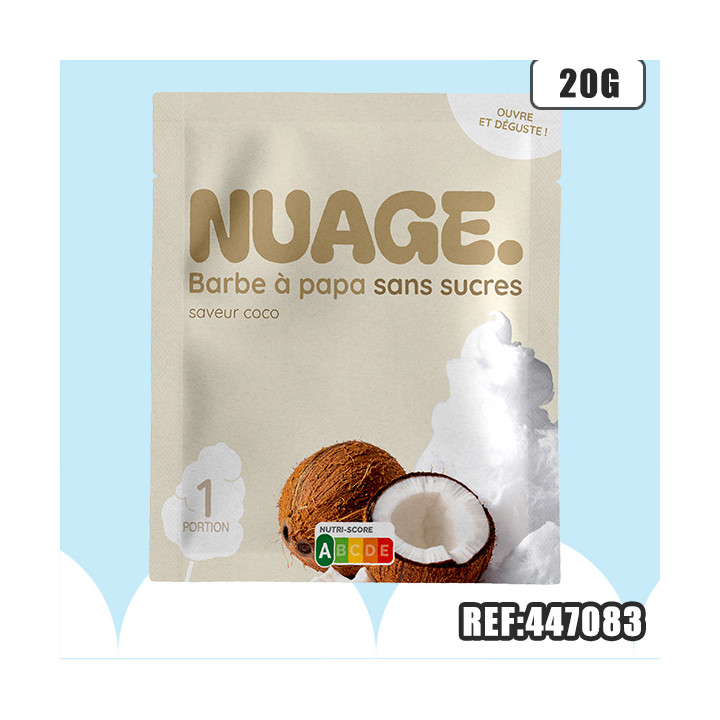NUAGE - BARBE A PAPA COCO 20G
