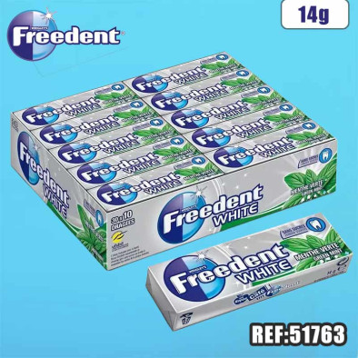 FREEDENT WHITE MENTHE VERTE 14g