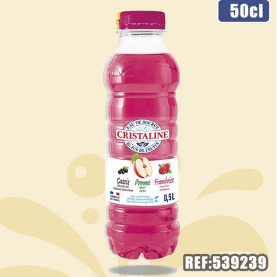CRISTALINE AU JUS POM CASS FRAMB 50 CL dont taxe sucre 0.02305€ht