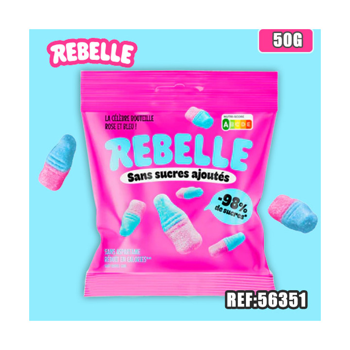 REBELLE BOUTEILLES ROSE ET BLEU 50G