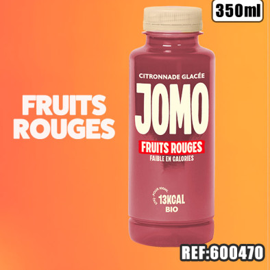 JOMO CITRON.GLACEE FRUITS ROUGES 350ML dont taxe sucre 0.041€ht