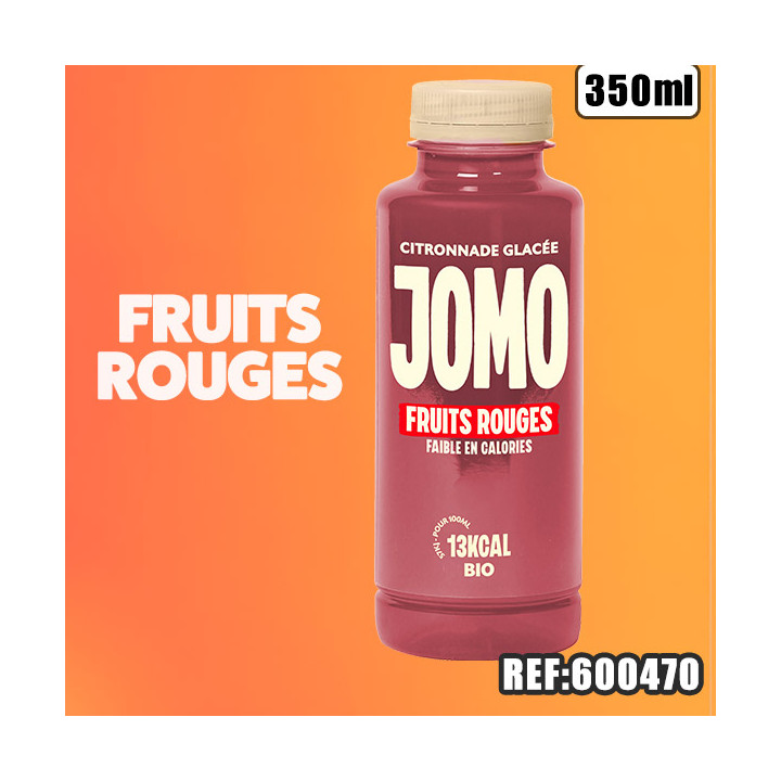 JOMO CITRON.GLACEE FRUITS ROUGES 350ML dont taxe sucre 0.041€ht