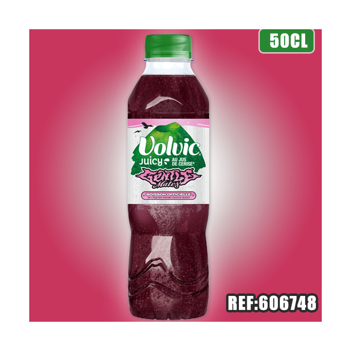 VOLVIC JUICY CERISE PET 50CL dont taxe sucre 0.02€ht