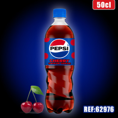 PEPSI REGULAR CHERRY 50cl PET dont taxe sucre 0,1321€ht