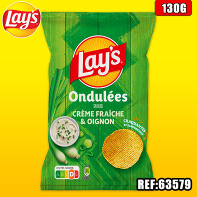 LAYS ONDULEES CREME&OIGNON 120G