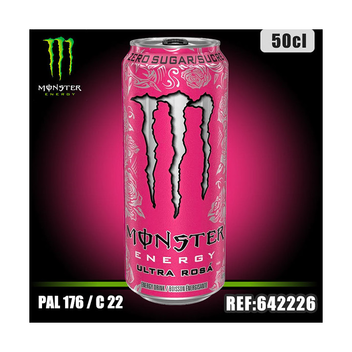 MONSTER ULTRA ROSA 50 CL dont taxe edulc. 0.0327€ht