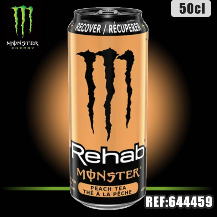 MONSTER REHAB PECHE Bte 50CL dont taxe sucre 0.0531€ht