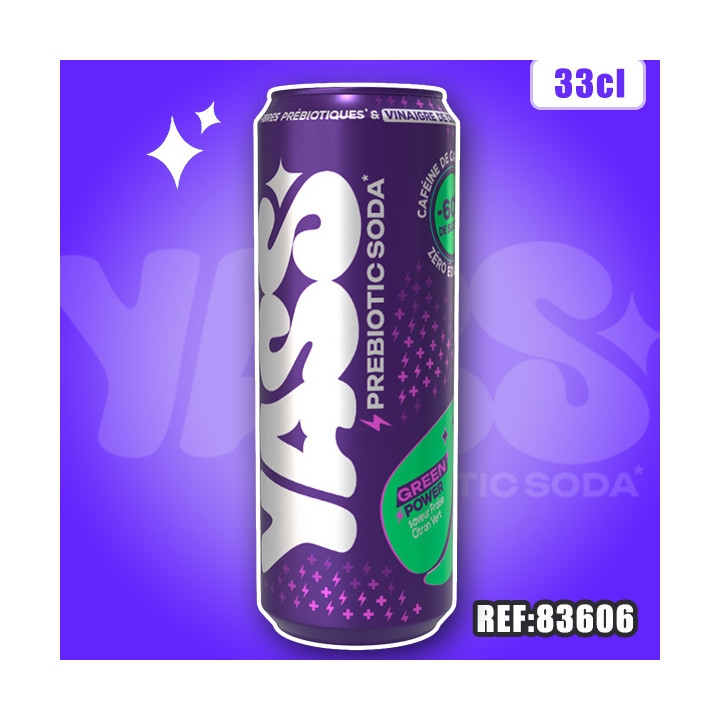 YASS ENERGIE GREENPOWER 330ML dont taxe sucre 0,0152€